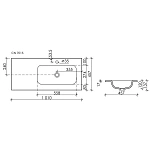 Мебельная раковина Ceramica Nova Element CN7015, 101 см