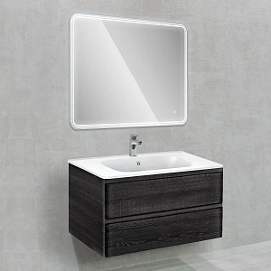 Тумба под раковину Vincea Vico 1000 подвесная, 2 выкатных ящика soft close, Carbone