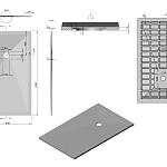 Поддон для душа из искусственного камня Vincea VST-4SR9015W, 1500*900*30, белый матовый