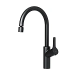 DX310722300 Eclipse, смеситель для кухни с двухрежимным регулируемым аэратором, черный