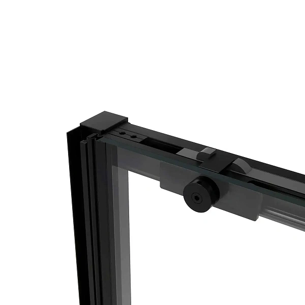 Душевая дверь Vincea Slim Soft VDS-1SS140CLB, 1400, черный, стекло прозрачное