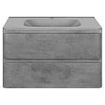 Тумба под раковину Vincea Vico 800 подвесная, 2 выкатных ящика soft close, Beton