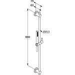 Душевой гарнитур Kludi Nova Fonte Classic 2084005-25