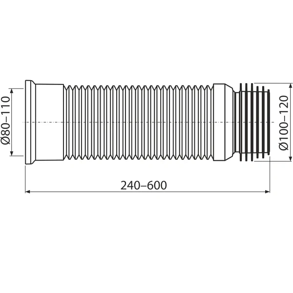 Гофра для унитаза AlcaPlast A97