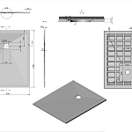 Поддон для душа из искусственного камня Vincea VST-4SR9011A, 1100*900*25, антрацит