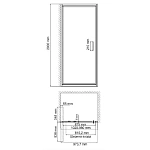 Душевая дверь WasserKRAFT Salm 100х200 см 27I12
