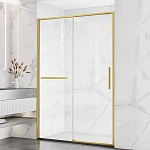 Душевая дверь Vincea Slim Soft VDS-1SS110CLG, 1100, брашированное золото, стекло прозрачное