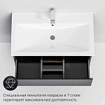M85AFHX0802BM X-Joy, База под раковину, подвесная, 80 см, 2 ящика, черный матовый