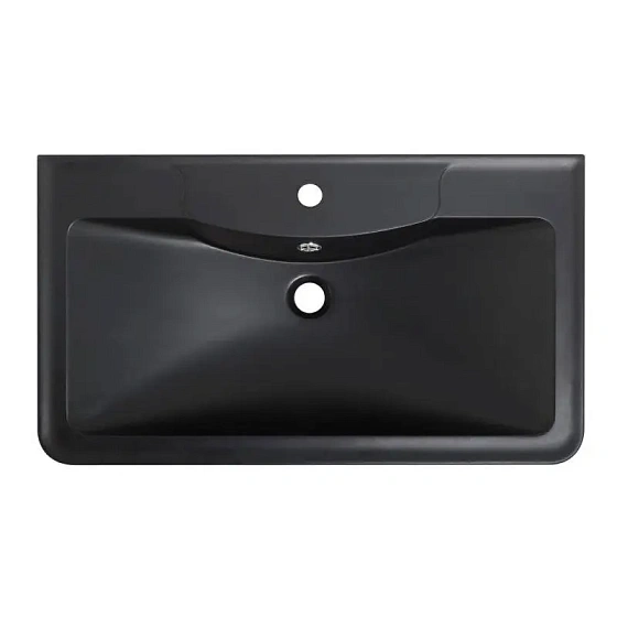 Раковина из искусственного камня BelBagno BB1000/455-LV-ART-ALR-NERO, 100 см