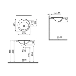 Врезная раковина VITRA S20 5467B003-0001 47.5 см