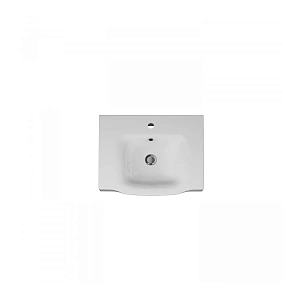 M80WCC0652WG Like, Раковина мебельная, керамическая, 65 см, встроенная, цвет: белый, глянец