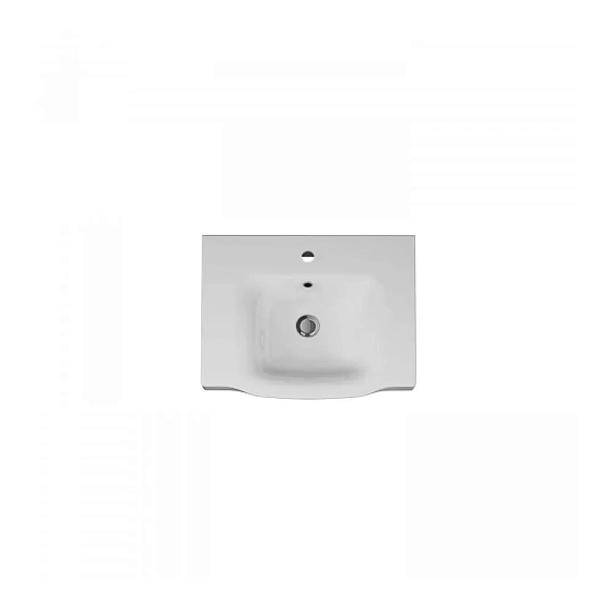 M80WCC0652WG Like, Раковина мебельная, керамическая, 65 см, встроенная, цвет: белый, глянец