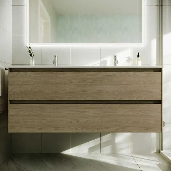 Тумба под раковину подвесная Sancos Cento CN120-2KE, 121 см, карпатская ель