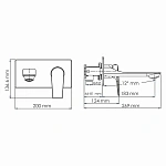 Встраиваемый смеситель для раковины WasserKRAFT Wiese 8430