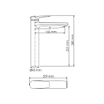 Смеситель для раковины WasserKRAFT Wiese 8403H