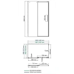 Душевой уголок WasserKRAFT Dinkel 140х100 см 58R37