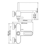 Смеситель для ванны WasserKRAFT Kammel 1801