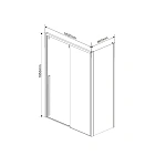Душевой уголок Vincea Lugano VSR-1L9016CL-1, 1600*900, хром, стекло прозрачное