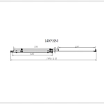 Душевой уголок Vincea Como-N VSR-4CN1014CLB, 1400*1000, черный, стекло прозрачное