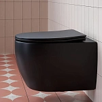 Унитаз подвесной Ceramica Nova Play CN3001MB, черный матовый