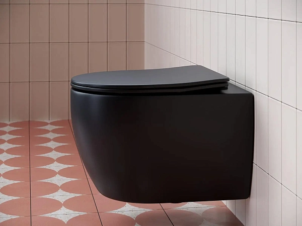 Унитаз подвесной Ceramica Nova Play CN3001MB, черный матовый