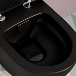 Унитаз подвесной VITRA Sento 7748B083-0101, безободковый, матовый черный
