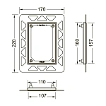 Рамка для монтажа кнопки Tece TECEfilo urinal 9242040 хром