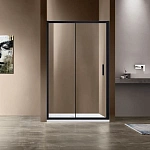 Душевая дверь Vincea Garda VDS-1G140CLB, 1400, черный, стекло прозрачное