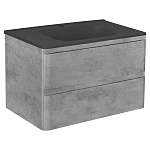 Тумба под раковину Vincea Vico 800 подвесная, 2 выкатных ящика soft close, Beton