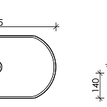 Накладная раковина Ceramica Nova Element CN5022, 67.5 см