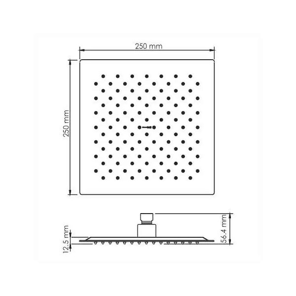 Верхний душ WasserKRAFT A198