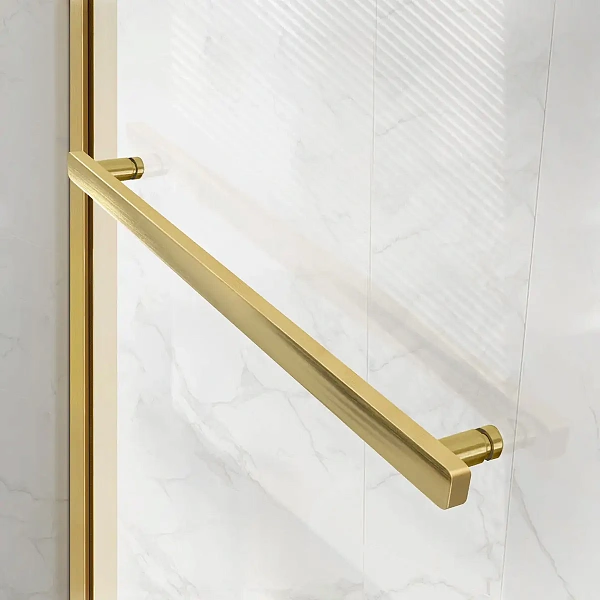 Душевой уголок Vincea Slim Soft VSR-1SS9012CLG, 1200*900, брашированное золото, стекло прозрачное