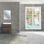 Тумба под раковину Vincea Gio 600 подвесная, 2 выкатных ящика soft-close, R.Oak