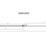 Душевая дверь Vincea Dice VDS-4D160CL, 1600, хром, стекло прозрачное