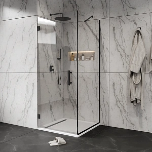 Душевой уголок Santerika на петлях 90x90 SANU.SD3.BL.90х90