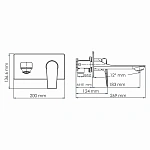 Встраиваемый смеситель для раковины WasserKRAFT Lopau 3230