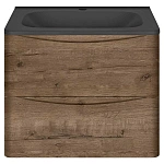 Тумба под раковину Vincea Paola 600 подвесная, 2 выкатных ящика soft close, V.Oak