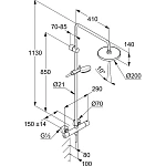 Душевая система с термостатом Kludi Logo Dual Shower System 6809405-00