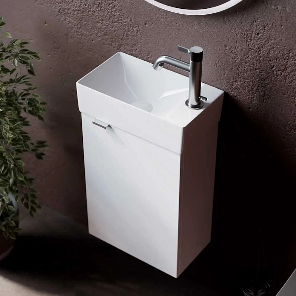 Тумба под раковину подвесная Sancos Mini MN35WR, 37.5 см, правая