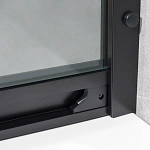 Душевой уголок Vincea с поворотной дверью Stile VSS-2ST9090CLB-R, 900*900, черный, стекло прозрачное, правый