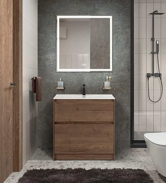 Тумба под раковину напольная BelBagno KRAFT39-600/390-2C-PIA-RT Rovere Tabacco, 60 см
