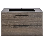 Тумба под раковину Vincea Chiara 2D 800 подвесная, 2 выкатных ящика soft-close, R.Oak