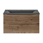 Тумба под раковину Vincea Mia 900 подвесная, 2 выкатных ящика soft close, V.Oak