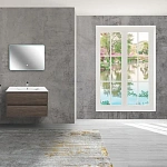Тумба под раковину Vincea Gio 800 подвесная, 2 выкатных ящика soft-close, R.Oak