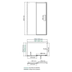 Душевой уголок WasserKRAFT Alme 130х80 см 15R32