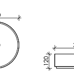 Накладная раковина Ceramica Nova Element CN6022, 39 см