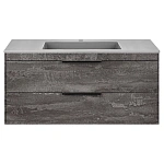 Тумба под раковину Vincea Chiara 2D 1000 подвесная, 2 выкатных ящика soft-close, G.Stone