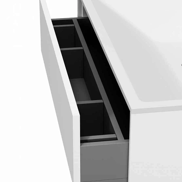 M50AFHX0803WM Inspire V2.0, База под раковину, подвесная, 80 см, 3 ящика, push-to-open, белый матовы