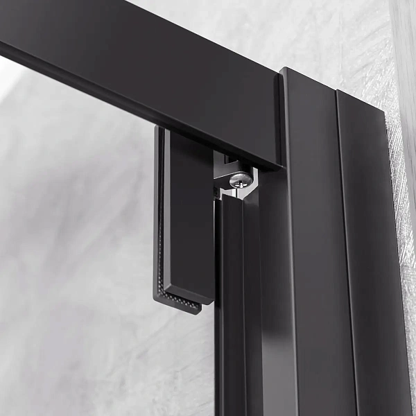 Душевой уголок Vincea с поворотной дверью Stile VSS-2ST9090CLB-R, 900*900, черный, стекло прозрачное, правый