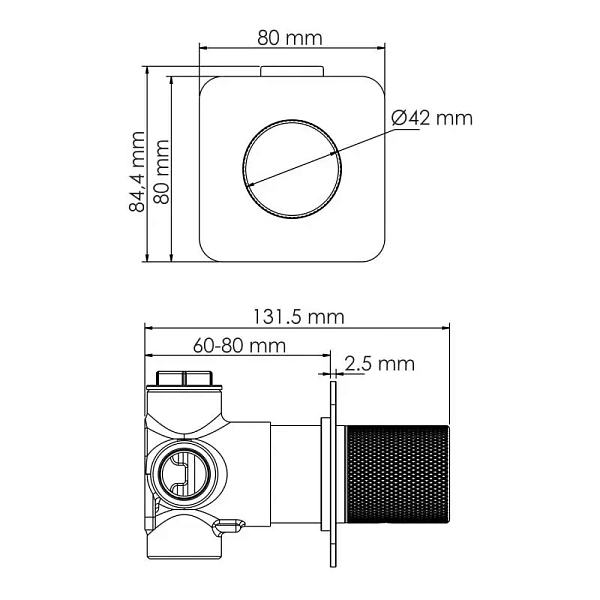 Дивертор WasserKRAFT Tauber A296